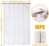 Baccessor Tropical Sea Beach Ocean Waves Shower Curtain with Hooks, Seaside Scene Island Hawaiian Sunrise Beach Theme Waterproof Fabric Shower Cur...