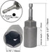 1/4 inch Drive Socket Wrench with Hexagonal Shank Deepened Electric Wrench Adapter Nut Drill Tool 2-pcs (19mm)...