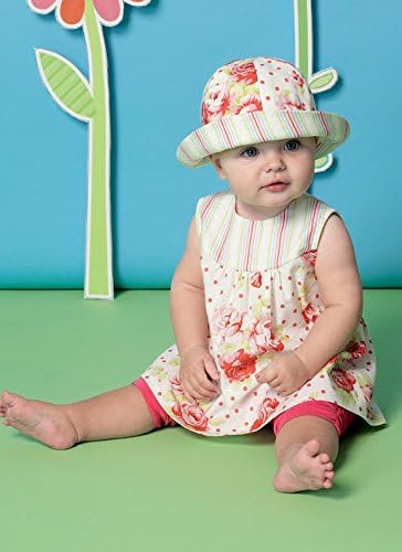 McCall's Patterns M7342 Infants' Back-Bow Dresses, Panties, Leggings and Bucket Hat...