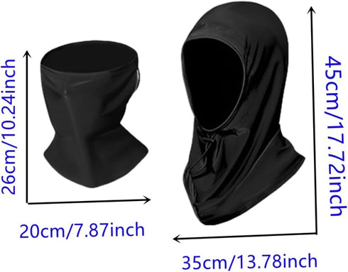 Detachable Summer Balaclava Sun UV Protection Hood Breathable Face Cover Full Head Mask for Cycling Motorcycle Fishing...