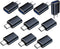 MINCHEN Type C Male to USB3.0 Female Adapter 10 Pack, USB Female to USB C Male Converter, USB Type C Connector Charge & Data Sync for Laptop Car C...