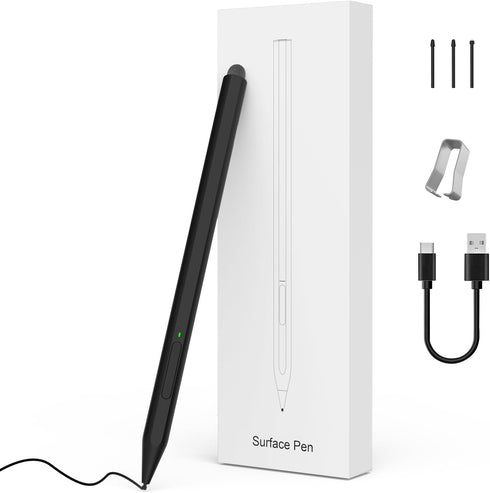 MoKo Stylus Pen for Surface, Fast Charging Surface Pen for Microsoft Surface Pro 7/8/9/X/6/5/4/3 Pen Double-end Digital Pen for Surface Pro/Book/L...