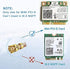 Bingfu Dual Band Wifi Antenna 2.4GHz 5GHz 5.8GHz 3dBi MIMO RP-SMA Male (2-Pack) + 2 x 12 inch u.fl to Rp-sma Cable for WiFi Router Wireless Mini P...