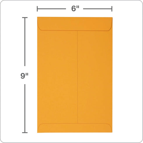 Columbian 6 x 9 Catalog Envelopes with Self Seal Closure, 28 lb Brown Kraft, for Mailing Small Paper, Photos & Greeting Cards, 30 Per Pack (COLO40...