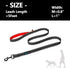 PHOEPET 5 Feet Heavy Duty Dog Leash - Reflective - Soft Padded Handle Traffic Grip for Extra Control (L,Red)...