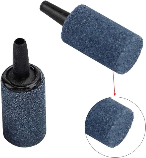 50 Pack 1 Inch Air Stone, Fine Aquarium Air Stones, Cylinder Bubble Diffuser Airstone Fish Tank Bubbler Air Pump Accessories for Aquariums Hydropo...