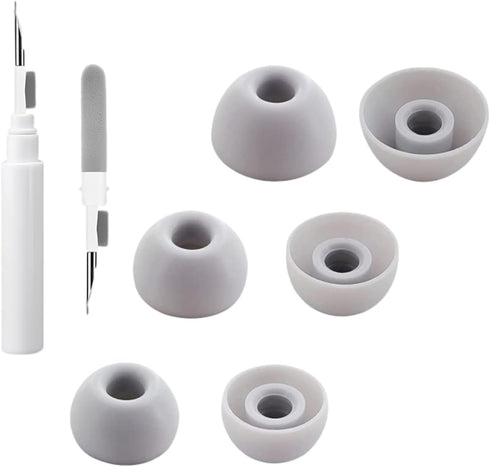 3-in-1 CleaningEartips Kit Compatible with Beats Fit Pro, S/M/L 3 Sizes 6 Pairs Soft Silicon Earbuds Tips Replacement Ear Tips, Compatible with Be...
