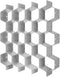 Poeland Drawer Divider Organizer Adjustable DIY Grid Honeycomb Drawer Divider for Underwear Belt Scarf Socks Gray...