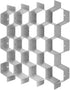 Poeland Drawer Divider Organizer Adjustable DIY Grid Honeycomb Drawer Divider for Underwear Belt Scarf Socks Gray...