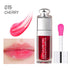 Hydrating Lip Glow Oil, Lip Oil Gloss Transparent Toot Tinted Nourishing Long Lasting Repairing Lightening Lip Lines (CHERRY) 0.2 OZ...