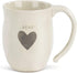 DEMDACO Kind Heart Cream Inspirational 16 ounce Ceramic Stoneware Coffee Mug...