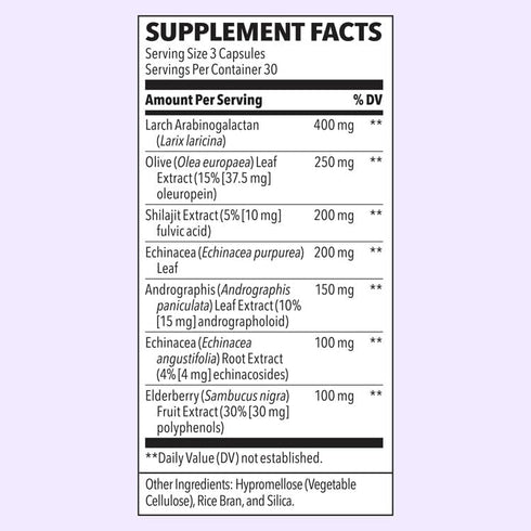 Immuni-T - Immune Support - Vitamin Supplement for Cold & Flu Relief - Natural Immunity System Booster - Black Elderberry, Echinacea, Andrographis...