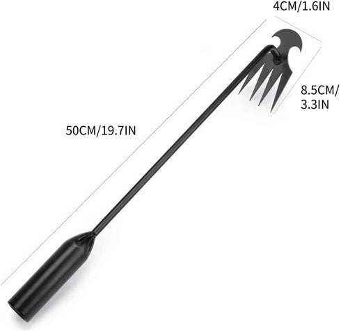 Weed Puller Tool Garden Weed Pulling Tool, Gardening Hand Weeder Tools, Weeding Artifact Uprooting Weeding Tool with 4 Teeth Manganese Steel, Weed...