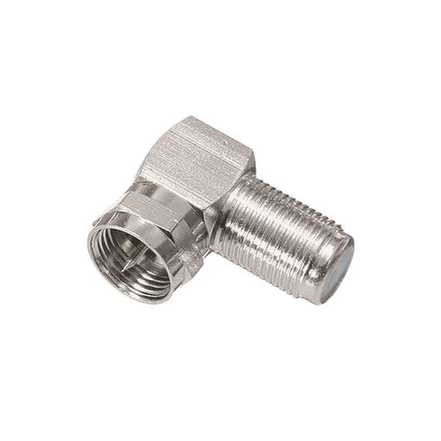 BINGFU F Type Male to Female Right Angle RG6 Coaxial Cable Connector Adapter (5-Pack) for Television TV Antenna CATV Digital Vedio Audio Coax Exte...