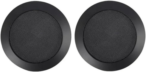 2 Pack 4 Inch Speaker Grill Cover Black SubWoofer Round Circle Mesh Woofer Grille Covers Guard Protector for Car Home Audio Speakers Theater (Invi...