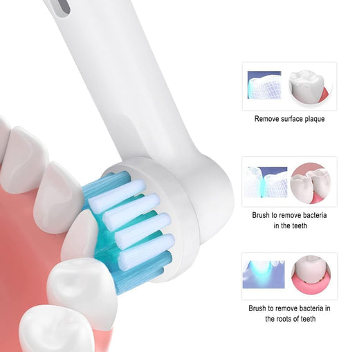 Electric Toothbrush Replacement Heads Refills Compatible with Oral B - Precision Clean Replacement Toothbrush Heads for Oral Gentle & Effective Cl...