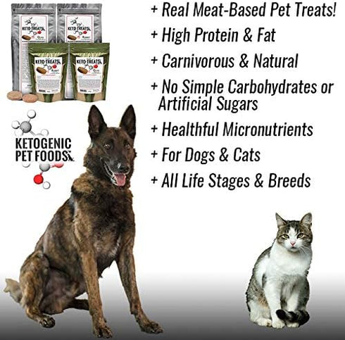 Keto-Treats Quail - for Dogs & Cats - 4.9 oz. Bag...