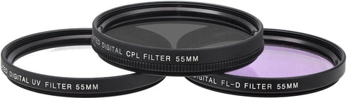 Xit XT55FLK55 3-Piece Camera Lens Filter Sets...