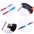 200 pcs (100 Pair) Male Female Spade Connectors F2 6.3mm 1/4'' 16-14 AWG Blue, Heat-Shrink Insulated Quick-Disconnect Electrical Crimp Terminals...
