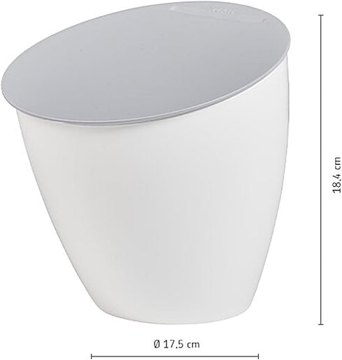 Mepal Calypso Food Waste & Scrap Bin | Compact 74oz/2200ml Container with Removable Lid | Perfect for Meal Prep | Dishwasher Safe | Nordic Green| ...