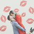 4pcs Lip Stencil Kiss Lips DIY Stencil 4Sizes 6~12inch Lips Lipstick Mouth Painting Stencils Reusable Red Lips PET Stencils for Gift Album Wall Fu...