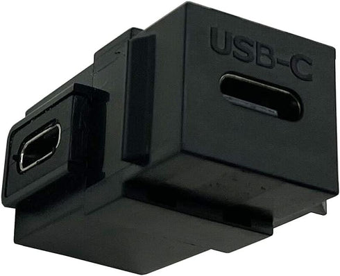 USB C Keystone Jack Adapter,Dafensoy USB C Upgrade 90 Degree Jack USB 3.1 Type-C Female to Female Insert Snap-in Connector Adapter,Suitable for Wa...
