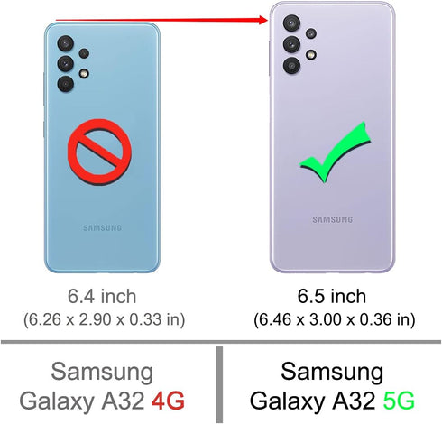 Osophter for Galaxy A32 5G Case: Girls Women Flower Floral with Screen Protector Flexible TPU Rubber Phone Cover for Samsung Galaxy A32 5G(Purple ...