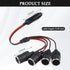 11.81 Inch Car Cigarette Lighter Splitter with 20A Fuse,1 to 4 Car Charger Splitter,Universal Power Adapter 12V Cigarette Lighter Socket for Car,T...