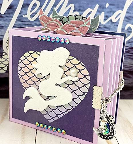 Alinacutle 3inch Mini Album Die Cut Metal Cutting Dies Paper Craft Metal Die-Cuts Handmade Album DIY Planner Scrapbooking DIY Card Metal Punch Tem...
