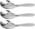 Kichvoe Rice Scooper 3pcs Rice Paddle Spoon Stainless Steel Rice Scoop Metal Serving Spoon Cooking Utensil Rice Servers Soup Ladle Oil Skimmer Spo...