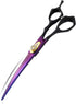 Dream Reach 7.0 inches Professional Decompressed Elastic Handle Pet Grooming Scissors Set,Straight & Chunker & 2 Curved scissors 4pcs set for Dog ...