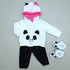 Reborn Baby Dolls Clothes 20 inch Outfit Accessories for 17-22 Inch Newborn Baby Doll Girl?Panda 4pcs Set ?...