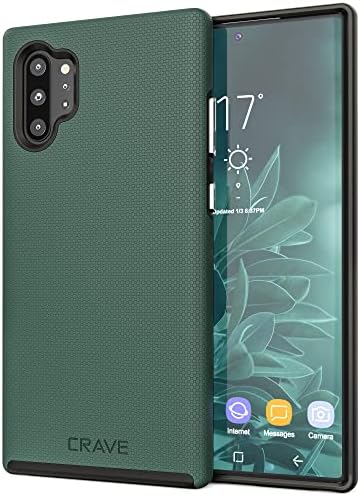 Crave Note 10+ Case, Dual Guard Protection Series Case for Samsung Galaxy Note 10 Plus - Forest Green...