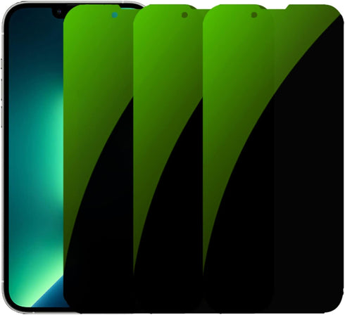 3 PCS Anti-Blue Privacy Tempered Glass Anti-Spy Screen Protector Anti-Peeping Film Suit for iPhone 14 Plus/iPhone 13 Pro Max, 6.7 inch 9H Hardness...