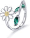 Daisy Anxiety Relieve Rings - 925 Sterling Silver You Are My Sunshine Sunflower Fidget Jewelry ADHD Stress Relieving Spinner Ring for Women...