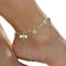 Dreamyn Boho Anklets Crystal Ankle Bracelets Flower Barefoot Foot Chain Dragonfly Anklet for Women and Girls (silver)...
