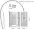 Magnetic Switch Alarm Sensor Overhead Garage Door Contacts with L Bracket...
