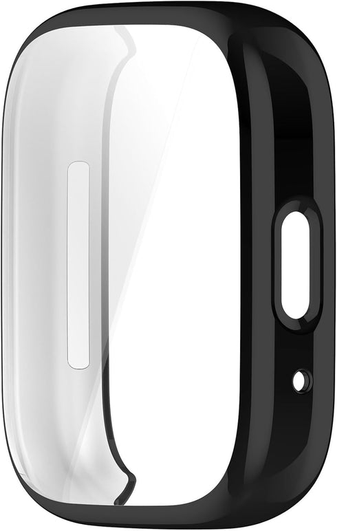 Compatible with Redmi Watch 3/3 lite SmartWatch Protective Case TPU All-Inclusive Compatible with Redmi Watch 3 Active, Watch Accessiores(Black)...