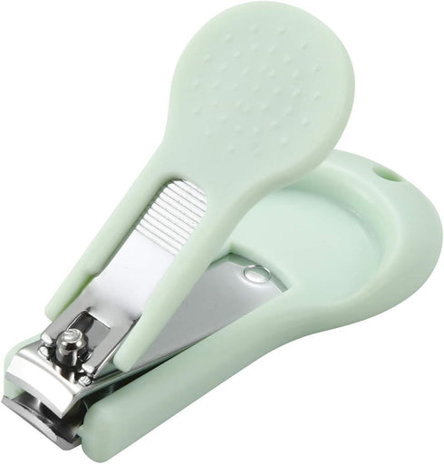 PandaEar Baby Nail Manicure Pedicure Grooming Care Kit (4 Pack)| Clippers Scissors File Tweezers | Newborn Infant Toddler Kids|1 Months Plus (Gree...