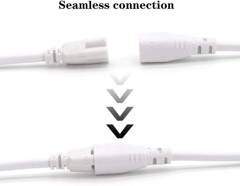T5 T8 LED Tube Connector Cable Wire 8 inch Double Male to Male End Extension Cord for Integrated LED Fluorescent Tube Light Bulb Lamp Holder Socke...