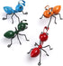 Metal Ants Garden Decor, Wall Decoration Lawn Bar Bedroom Living Room Hanging Decoration, Sculpture Ant Art Accents Yard Fence Ornaments, Office S...