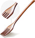 Forks,Wooden Forks, AOOSY 6 Pieces Eco-friendly Japanese Wood Salad Dinner Forks Wooden Forks Set Reusable Handmade Natural Wood Flatware Set for ...