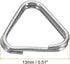 PATIKIL Camera Strap Lug Ring, 8 Pack Metal Triangle Split Ring Hook Adapter Universal for Camera Shoulder Strap, Silver Black...