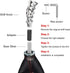 WOOTON Universal Doodle Slotted Pistol Grip Handle Manual MT Gear Stick Shift Knob Shifter Fit Most Manual Auto Vehicles...