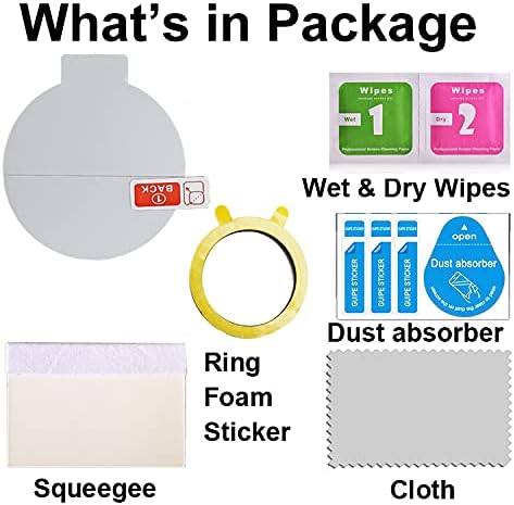 Screen Protector Compatible with AGPTEK SR2 1.32” Round Screen Smartwatch, Soft TPU, 4-pac...