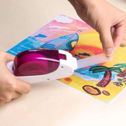 Handheld Packaging Tape Dispenser Gun with Auto Cutter - One-Handed, Safe & Convenient, No Batteries Needed, Compatible with 1/2'' to 3/4'' Tape, ...