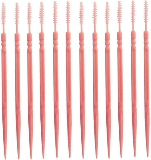 AKOAK Plastic Toothpick, Two-Headed Toothpick Oral Stick, Disposable Interdental Brush Oral Hygiene Cleaning and Care Tools (About. 1050-1100 Piec...