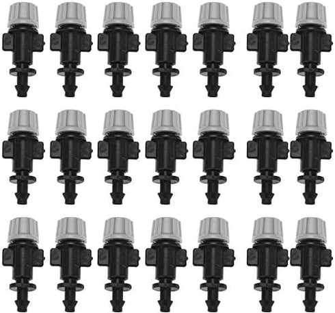 Cuifati Misting Nozzles,50pcs/Set Misting Nozzles Sprinkler Head Atomizer,for Garden Drip Irrigation System,Solid and...