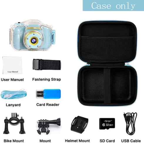 Leayjeen Camera Case Compatible with Agoigo/PROGRACE/Ourlife/BRYSETEN and More Kids Waterproof Digital Video Camera Toy-Girls Boys Birthday Gifts ...