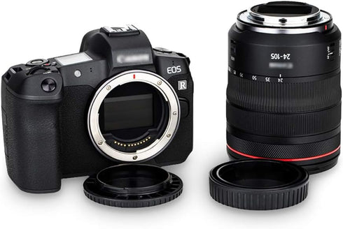 Camera Rear Lens Cap & Body Cap Cover for Canon RF Mount Mirrorless Camera EOS R8 R50 R10 R7 R3 R5C R6 Mark II R6 R5 R RP Replace RF Rear Lens Cap...